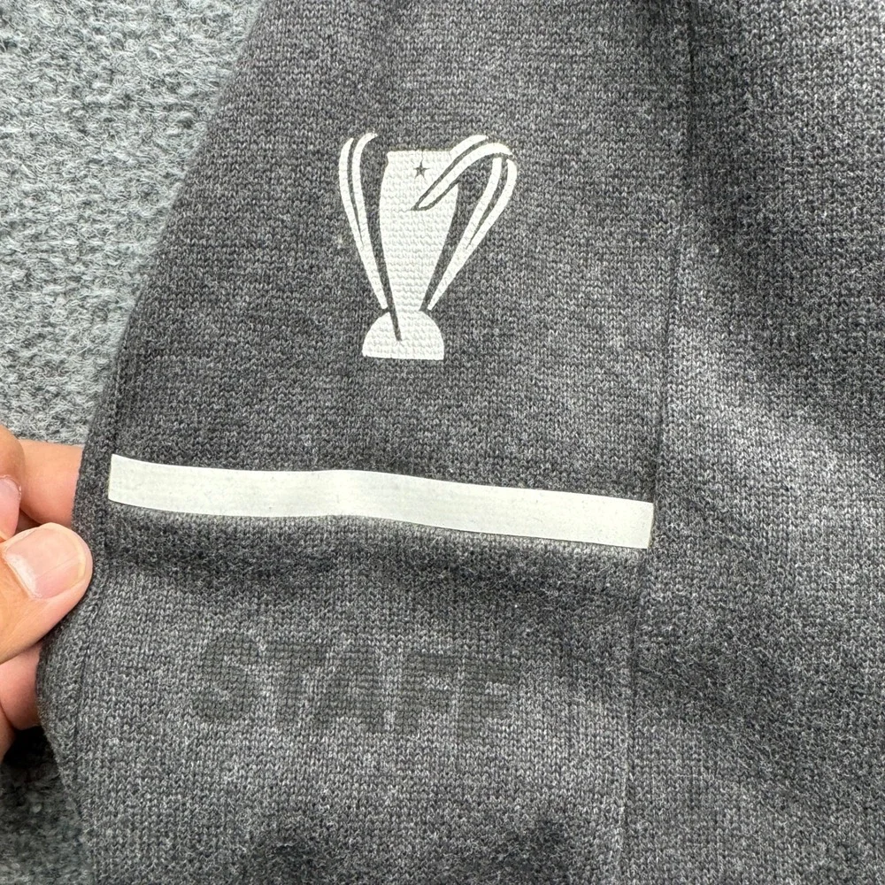 Adidas‎ One Game To Glory Sweatshirt Men's Size XL Gray V-Neck Staff Graphic